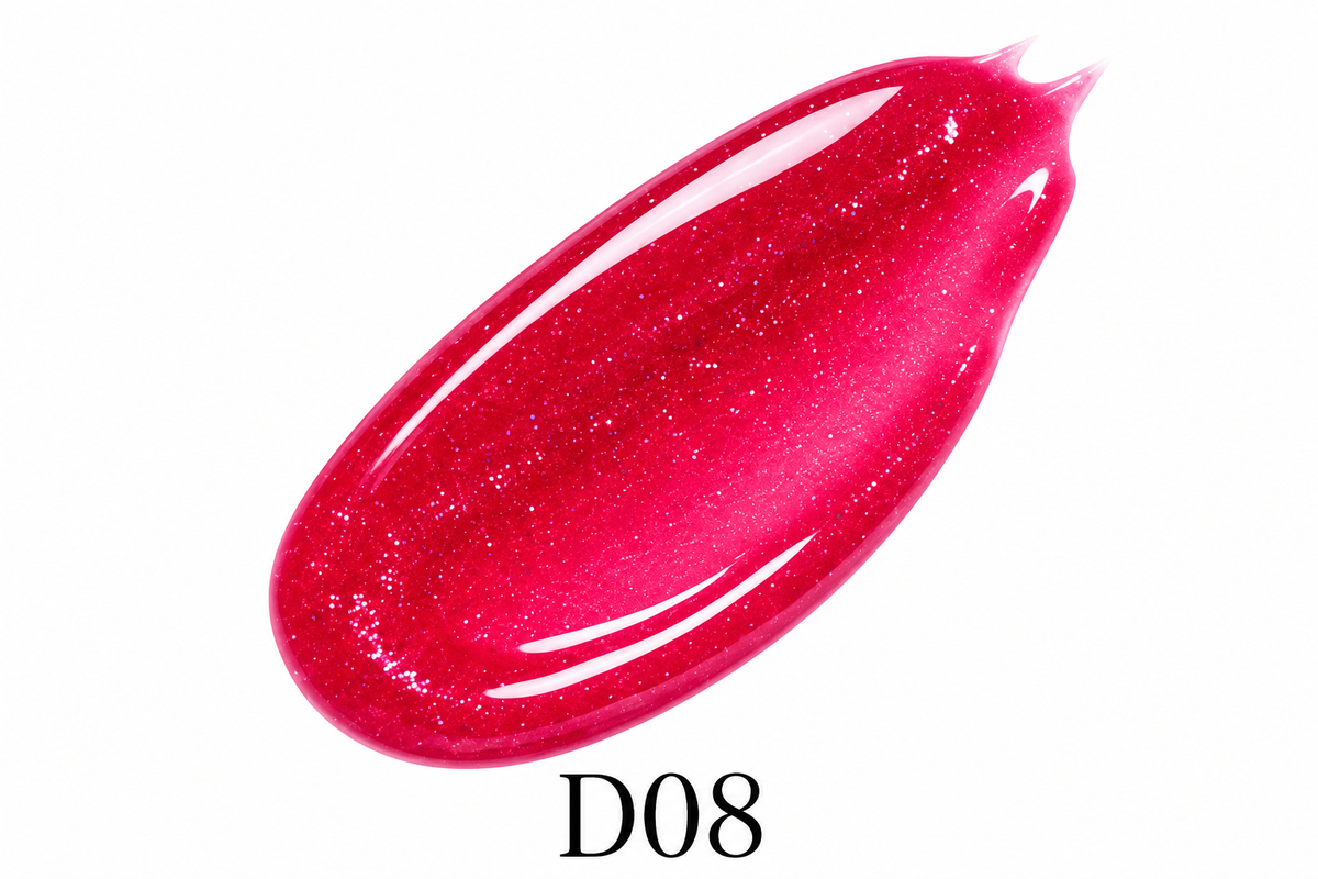 Lip gloss Pink glitter D08